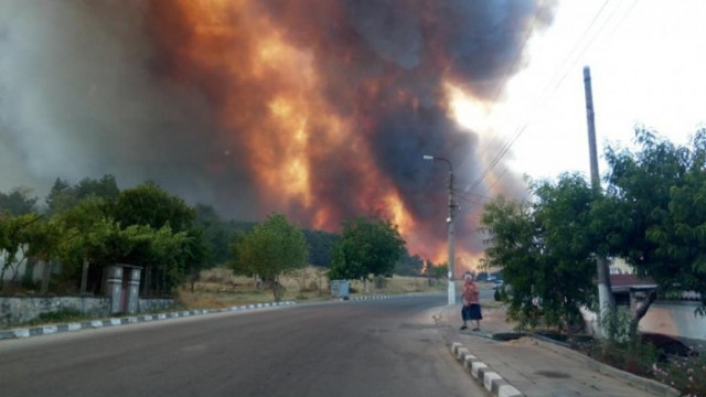 Има засегнати къщи Голям пожар бушува в района на село