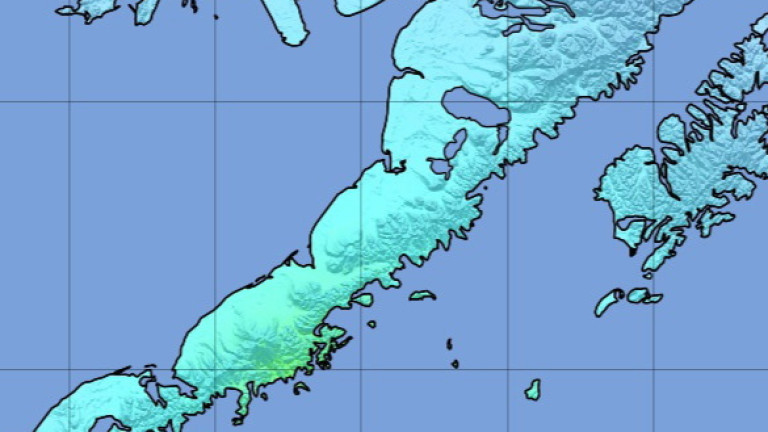 Земетресение от 6,9 удари и Аляска