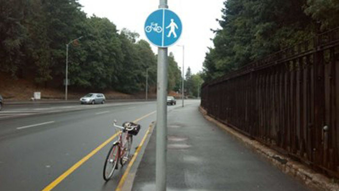 Велоалея в София е така направена, че в части от