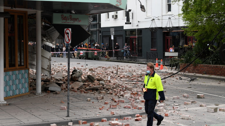 Земетресение с магнитуд 5,8 разтърси югоизточна Австралия и повреди сгради