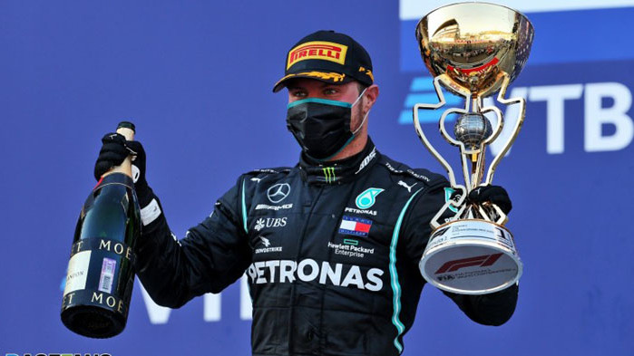 Пилотът на Мерцедес Валтери Ботас показа най-добро време на първата