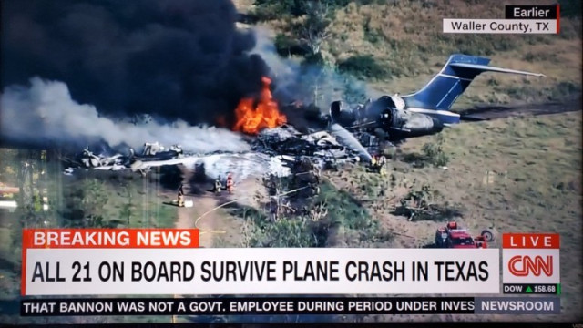 Пътници оцеляха в самолетна катастрофа съобщи Си Ен Ен Телевизията уточнява