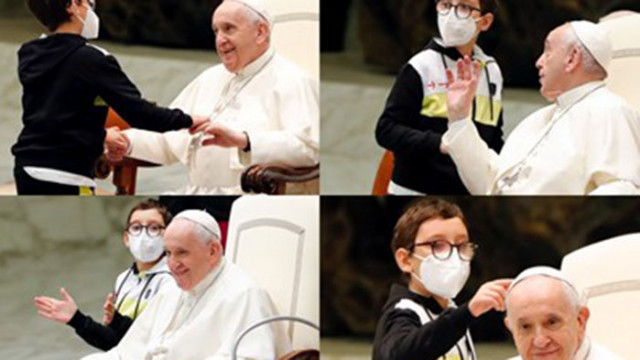 10 годишно дете стана център на внимание във Ватикана след като