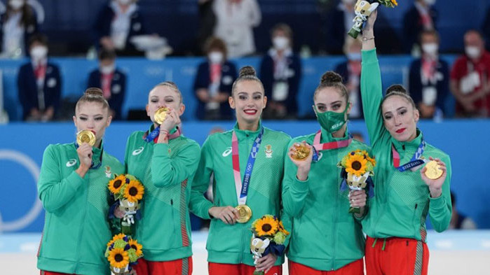 Олимпийските шампионки от ансамбъла по художествена гимнастика на България ще