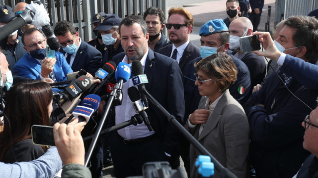 Матео Салвини лидер на италианската крайнодясна партия Лига обяви че съдебният