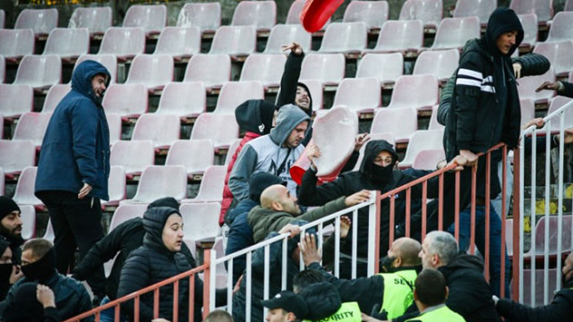 Грозни сцени се разиграха на стадион Българска армия преди дербито