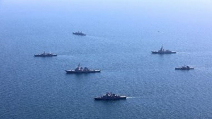 Седем кораба на военноморските сили на Румъния, САЩ, Турция и