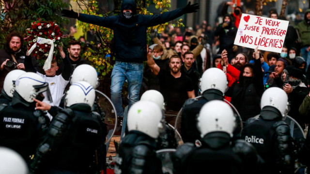 Десетки хиляди излязоха в белгийската столица Брюксел за да протестират срещу
