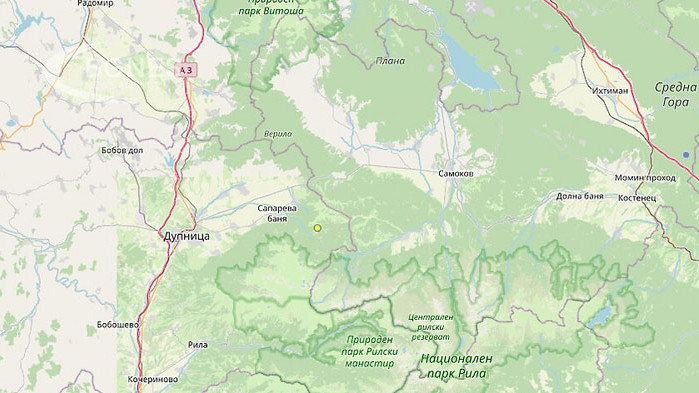 Земетресение с магнитуд 3,2 се усети в София, предаде репортер
