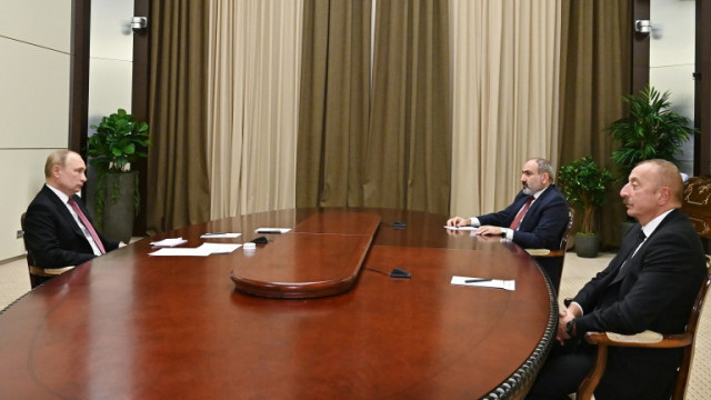 Лидерите на Русия Азербайджан и Армения се договориха за създаване на