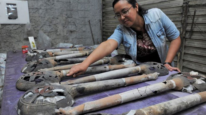 Археолози откриха ацтекски олтар в Мексико