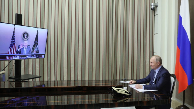 Президентът на САЩ Джо Байдън и руският президент Владимир Путин разговаряха