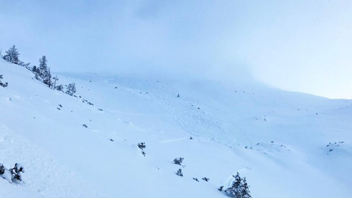 Трима души бяха повлечени и частично затрупани от лавина на