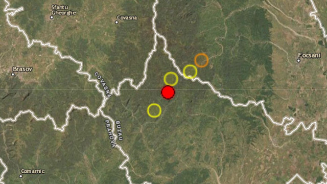 За земетресение с магнитуд 4 във Вранча в Източна Румъния