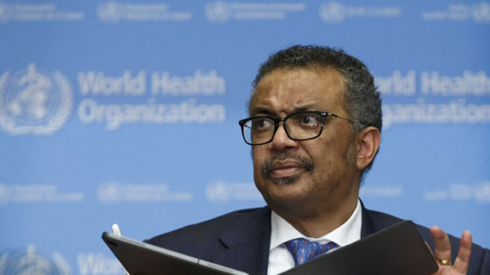 Генералният директор на Световната здравна организация (СЗО) Тедрос Гебрейесус заяви