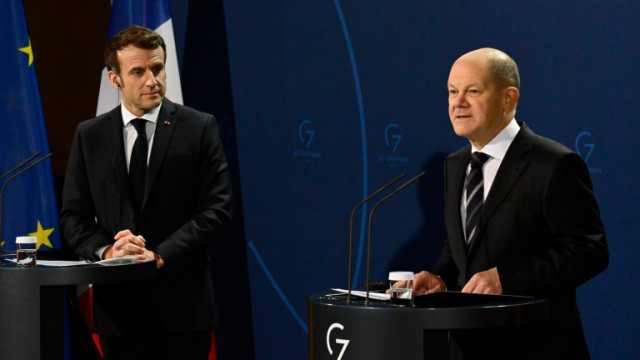 Президентът на Франция Еманюел Макрон и германският канцлер Олаф Шолц са категорично за