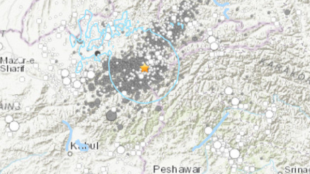 Силно земетресение с магнитуд 5 7 по Рихтер удари границата между Афганистан и