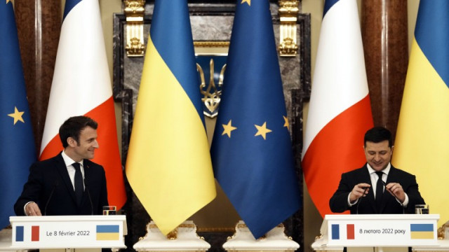 Френският президент Еманюел Макрон заяви че лидерите на Русия и Украйна