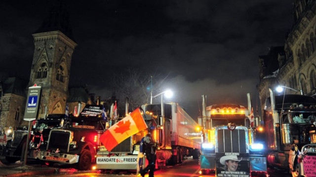 Демонстранти блокират гранични пунктове със САЩ Премиерът на Канада Джъстин
