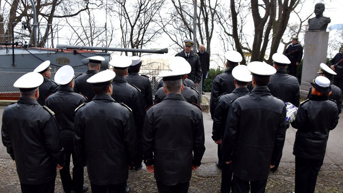 Военните моряци отбелязаха 154 години от рождението на капитан I ранг Димитър Добрев