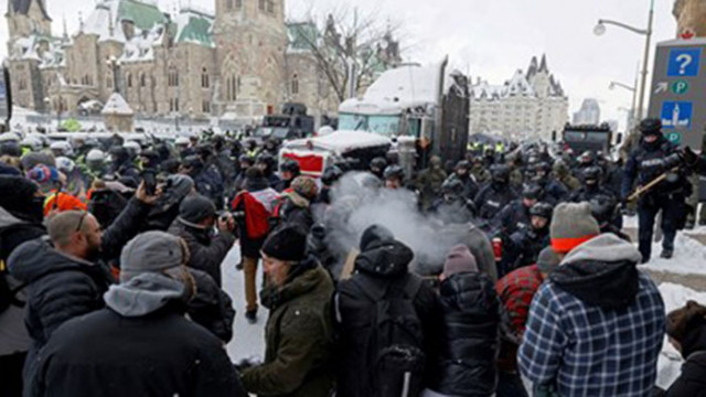 Канадската полиция се разправи с протеста пред парламента в Отава