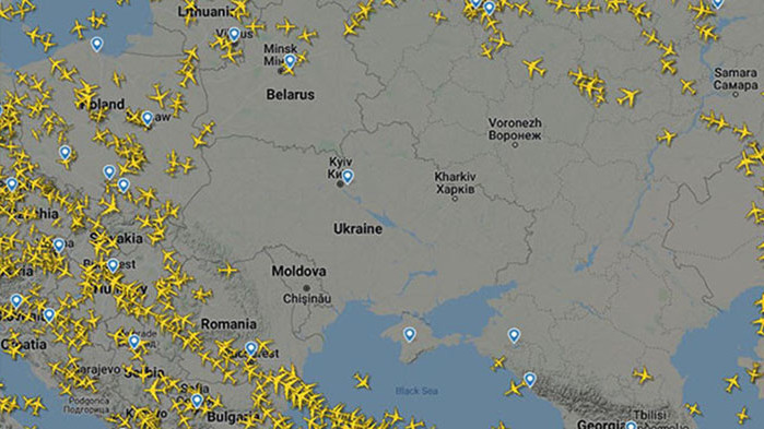 Небето над България и Турция пое целия въздушен трафик, заради урарите над Украйна