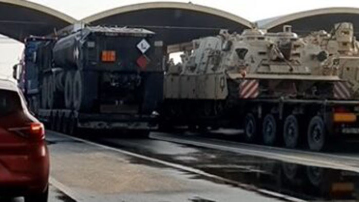 Във връзка с постъпили въпроси за придвижване на военна техника