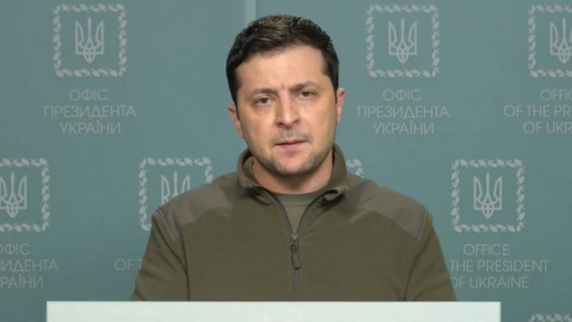 Украинският президент Володимир Зеленски заяви в телевизионно обръщение че руските