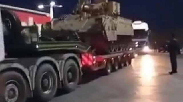 Тази сутрин военна техника сред която и 10 танка е