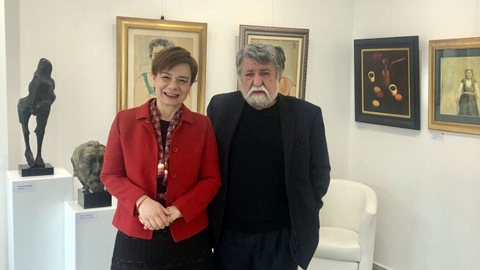 Нейно превъзходителство г-жа Айлин Секизкьок посети Арт галерия Вежди и