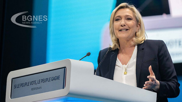 Кандидатът за президент на френската партия Национално обединение Марин льо