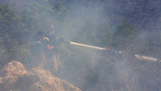 Голям горски пожар избухна тази сутрин в непроходима част в