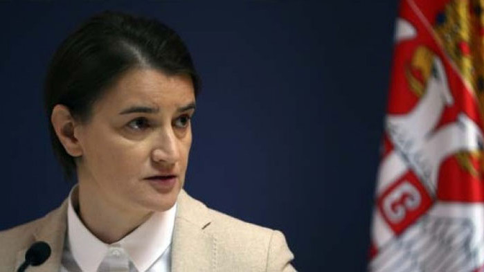 Сръбският министър-председател Ана Бърнабич смята за недопустимо дори хипотетично допускане