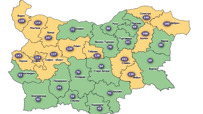 Заболеваемостта от COVID-19 за последните 14 дни се е повишила