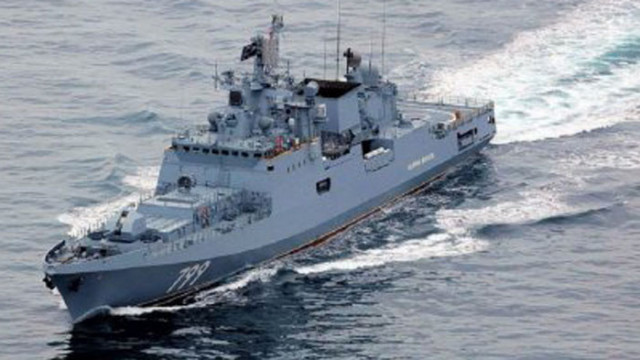 Русия отрича по кораба да има поражения Руският военен кораб
