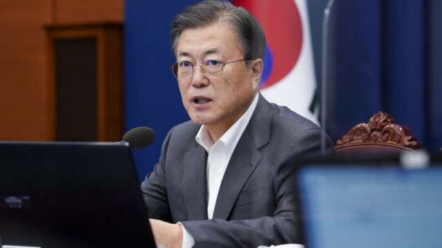 В прощалната си реч президентът на Южна Корея призова за мир със Севера