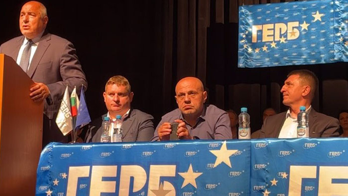 Лидерът на ГЕРБ и бивш премиер Бойко Борисов е на