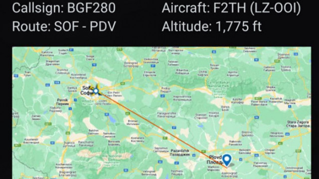 Държавния самолет Фалкон е вдигнат от София за да отиде