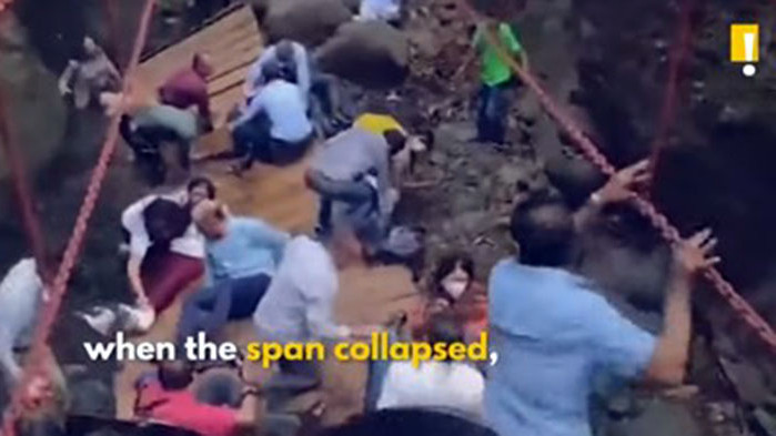 25 души пострадаха след срутване на нов въжен мост в Мексико (ВИДЕО)