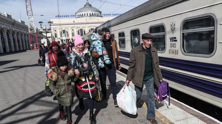 В Европа има общо 4,8 милиона бежанци от Украйна. Това обяви
