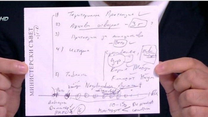 От нея става ясно, че премиерът иска да вдигне ветото