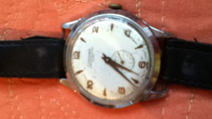 Часовник Ролекс, носен от британски затворник по време на Голямото