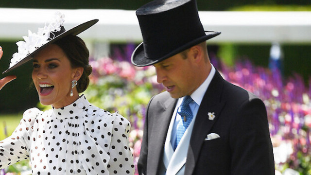 Кейт Мидълтън и принц Уилям посетиха конните състезания Royal Ascot