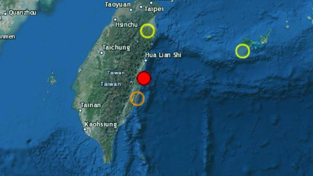 Земен трус с магнитуд 5,8 е регистриран в Тайван