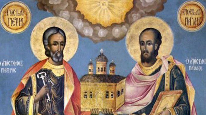 На 29 юни Православната църква почита едновременно паметта на великите