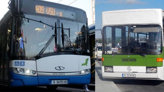 За информация на пътниците, ползващи автобусна линия №409 по направление