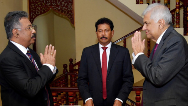 Премиерът на Шри Ланка Ранил Викрамасингхе който по рано тази седмица