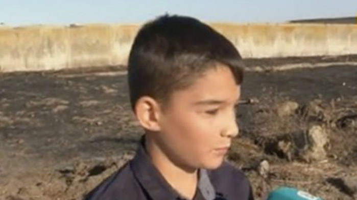 8-годишният Константин Георгиев помогна на огнеборци при пожар в село