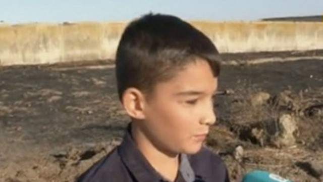 8 годишният Константин Георгиев помогна на огнеборци при пожар в село