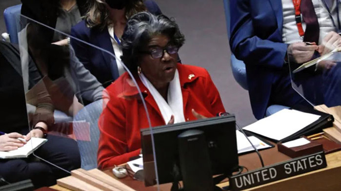 Постоянният представител на САЩ в ООН Линда Томас-Грийнфилд заяви, че